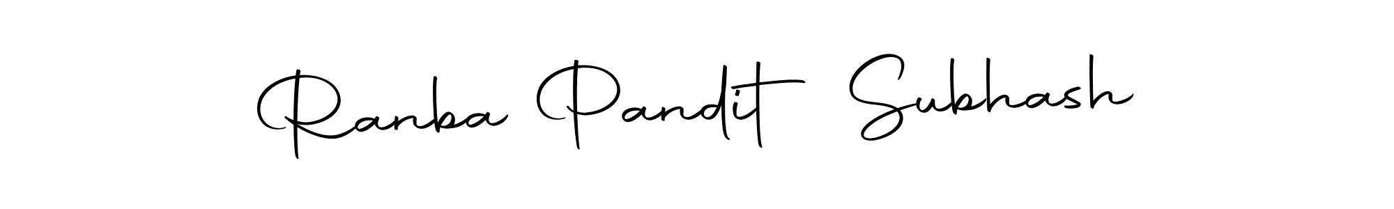 The best way (Autography-DOLnW) to make a short signature is to pick only two or three words in your name. The name Ranba Pandit Subhash include a total of six letters. For converting this name. Ranba Pandit Subhash signature style 10 images and pictures png