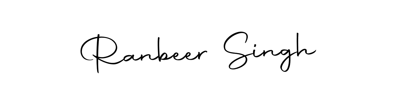 Design your own signature with our free online signature maker. With this signature software, you can create a handwritten (Autography-DOLnW) signature for name Ranbeer Singh. Ranbeer Singh signature style 10 images and pictures png