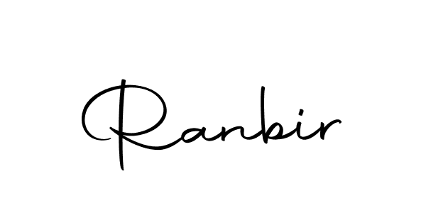 Design your own signature with our free online signature maker. With this signature software, you can create a handwritten (Autography-DOLnW) signature for name Ranbir. Ranbir signature style 10 images and pictures png