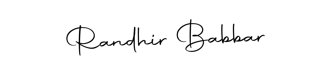 You can use this online signature creator to create a handwritten signature for the name Randhir Babbar. This is the best online autograph maker. Randhir Babbar signature style 10 images and pictures png