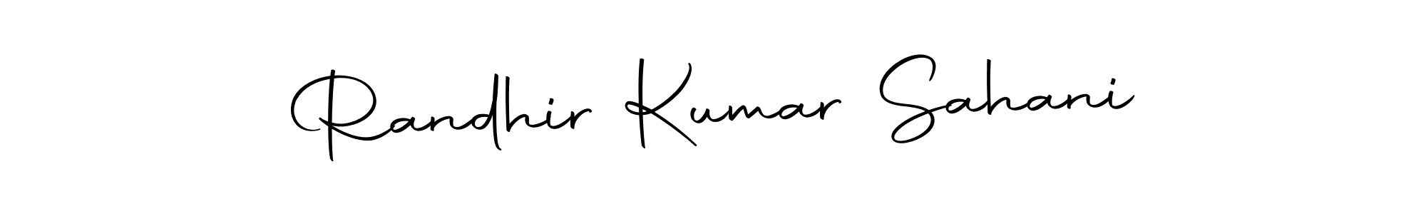 The best way (Autography-DOLnW) to make a short signature is to pick only two or three words in your name. The name Randhir Kumar Sahani include a total of six letters. For converting this name. Randhir Kumar Sahani signature style 10 images and pictures png