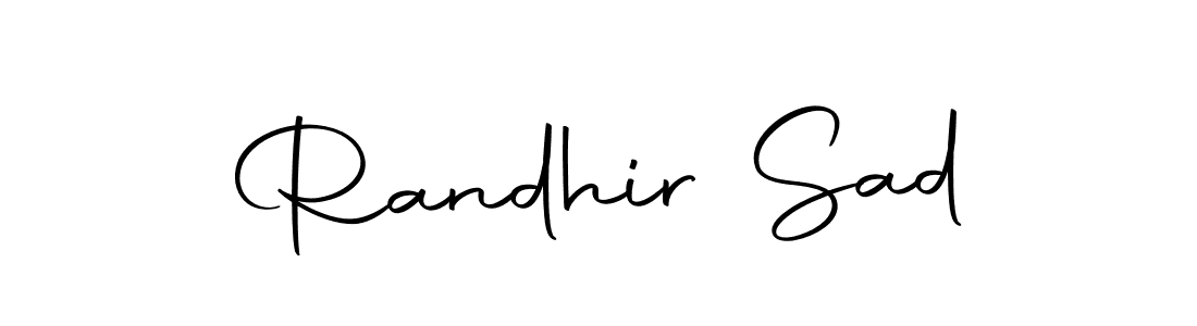 Make a beautiful signature design for name Randhir Sad. With this signature (Autography-DOLnW) style, you can create a handwritten signature for free. Randhir Sad signature style 10 images and pictures png