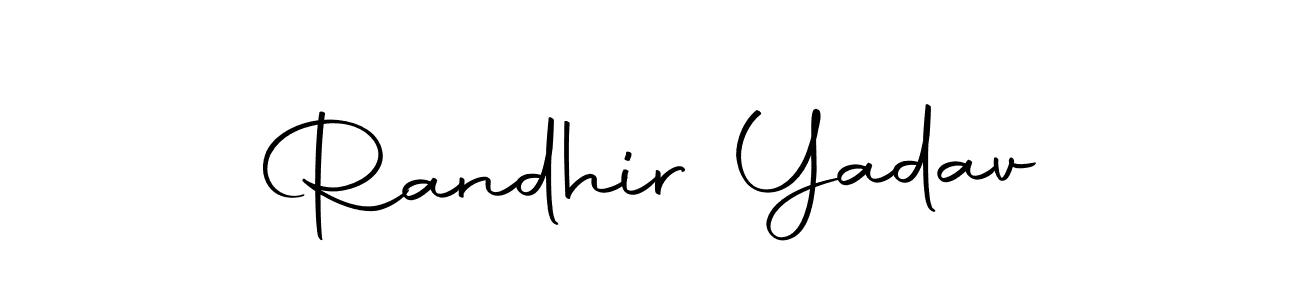 How to make Randhir Yadav signature? Autography-DOLnW is a professional autograph style. Create handwritten signature for Randhir Yadav name. Randhir Yadav signature style 10 images and pictures png
