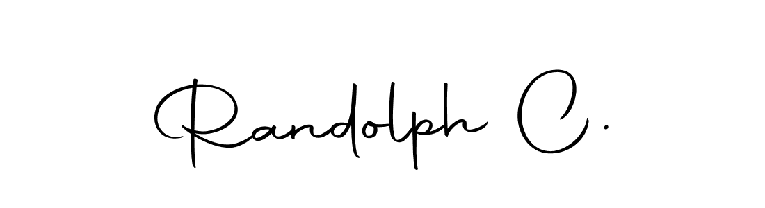 Randolph C. stylish signature style. Best Handwritten Sign (Autography-DOLnW) for my name. Handwritten Signature Collection Ideas for my name Randolph C.. Randolph C. signature style 10 images and pictures png