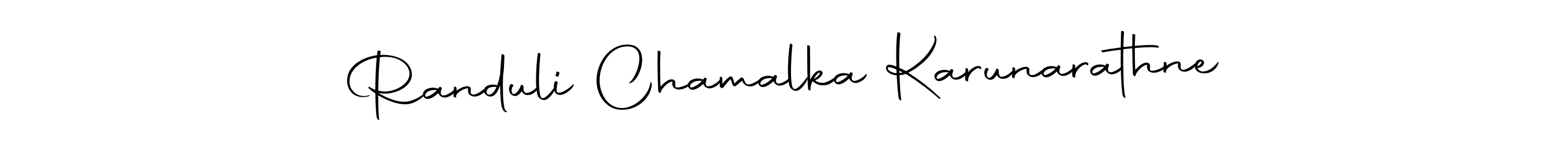 You should practise on your own different ways (Autography-DOLnW) to write your name (Randuli Chamalka Karunarathne) in signature. don't let someone else do it for you. Randuli Chamalka Karunarathne signature style 10 images and pictures png