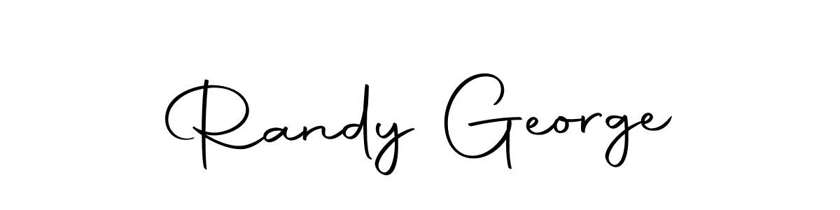 Create a beautiful signature design for name Randy George. With this signature (Autography-DOLnW) fonts, you can make a handwritten signature for free. Randy George signature style 10 images and pictures png