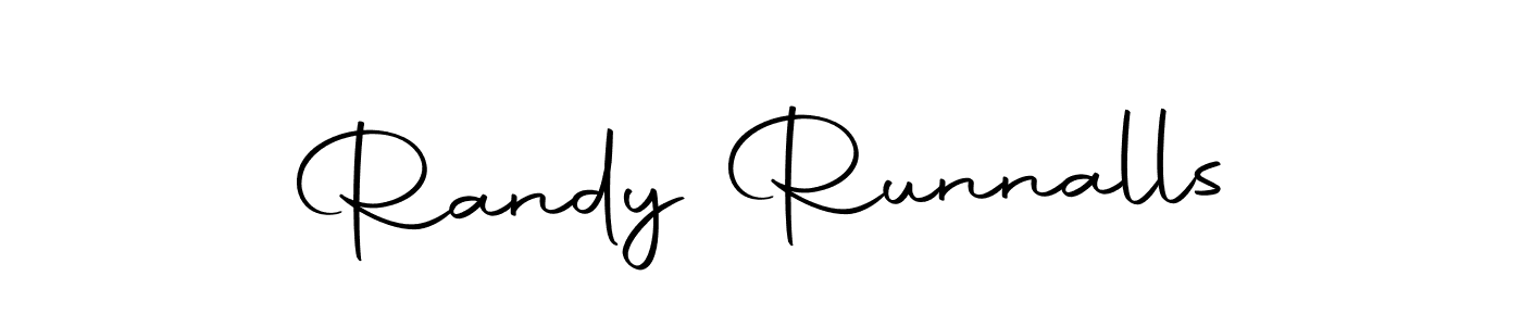 Create a beautiful signature design for name Randy Runnalls. With this signature (Autography-DOLnW) fonts, you can make a handwritten signature for free. Randy Runnalls signature style 10 images and pictures png