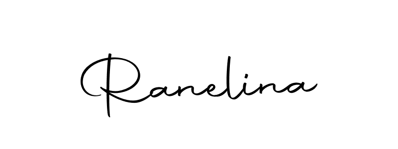 Design your own signature with our free online signature maker. With this signature software, you can create a handwritten (Autography-DOLnW) signature for name Ranelina. Ranelina signature style 10 images and pictures png