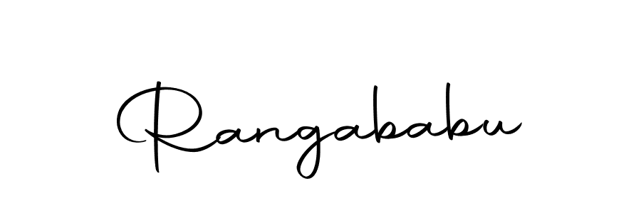 You can use this online signature creator to create a handwritten signature for the name Rangababu. This is the best online autograph maker. Rangababu signature style 10 images and pictures png