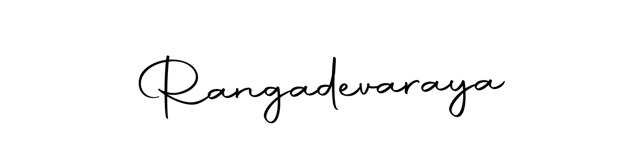 Design your own signature with our free online signature maker. With this signature software, you can create a handwritten (Autography-DOLnW) signature for name Rangadevaraya. Rangadevaraya signature style 10 images and pictures png