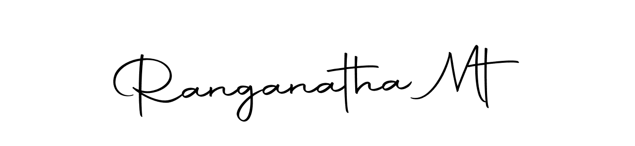 How to make Ranganatha Mt name signature. Use Autography-DOLnW style for creating short signs online. This is the latest handwritten sign. Ranganatha Mt signature style 10 images and pictures png