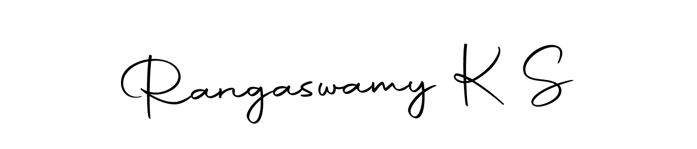 Make a beautiful signature design for name Rangaswamy K S. With this signature (Autography-DOLnW) style, you can create a handwritten signature for free. Rangaswamy K S signature style 10 images and pictures png