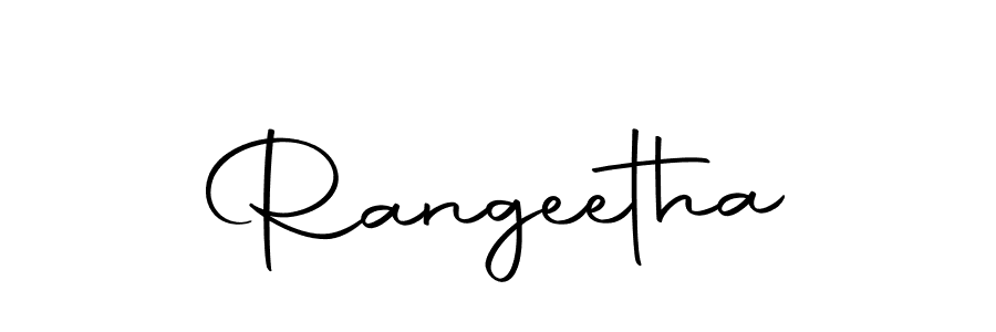 Create a beautiful signature design for name Rangeetha. With this signature (Autography-DOLnW) fonts, you can make a handwritten signature for free. Rangeetha signature style 10 images and pictures png