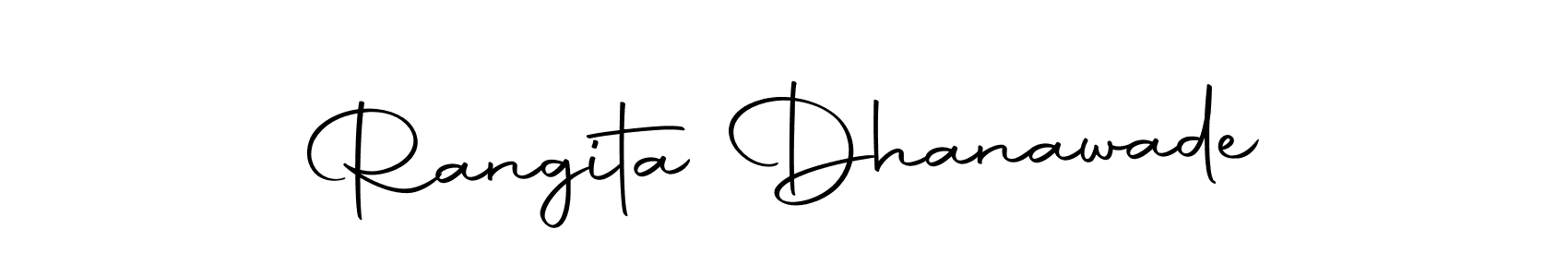 Autography-DOLnW is a professional signature style that is perfect for those who want to add a touch of class to their signature. It is also a great choice for those who want to make their signature more unique. Get Rangita Dhanawade name to fancy signature for free. Rangita Dhanawade signature style 10 images and pictures png