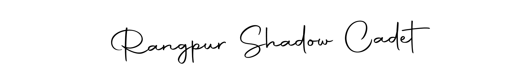 Also we have Rangpur Shadow Cadet name is the best signature style. Create professional handwritten signature collection using Autography-DOLnW autograph style. Rangpur Shadow Cadet signature style 10 images and pictures png