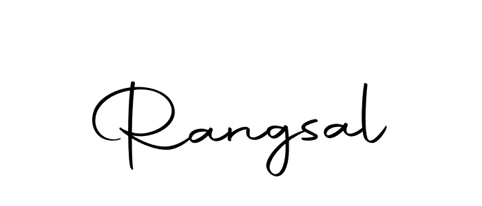 You should practise on your own different ways (Autography-DOLnW) to write your name (Rangsal) in signature. don't let someone else do it for you. Rangsal signature style 10 images and pictures png