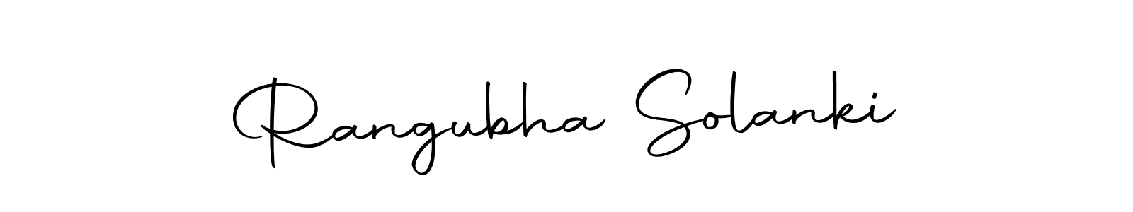 Make a beautiful signature design for name Rangubha Solanki. Use this online signature maker to create a handwritten signature for free. Rangubha Solanki signature style 10 images and pictures png