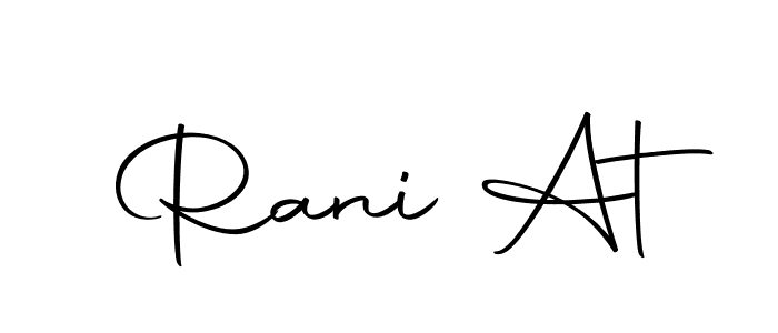 You can use this online signature creator to create a handwritten signature for the name Rani At. This is the best online autograph maker. Rani At signature style 10 images and pictures png