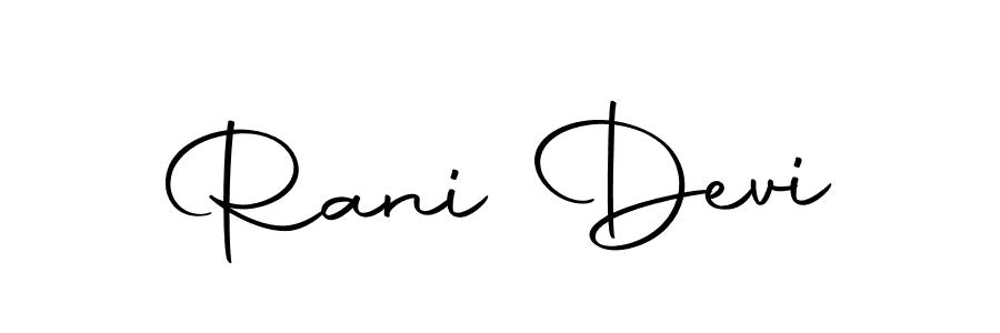 You should practise on your own different ways (Autography-DOLnW) to write your name (Rani Devi) in signature. don't let someone else do it for you. Rani Devi signature style 10 images and pictures png