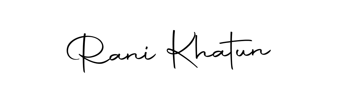 Design your own signature with our free online signature maker. With this signature software, you can create a handwritten (Autography-DOLnW) signature for name Rani Khatun. Rani Khatun signature style 10 images and pictures png