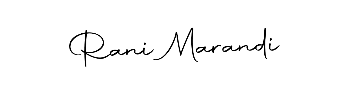 How to make Rani Marandi name signature. Use Autography-DOLnW style for creating short signs online. This is the latest handwritten sign. Rani Marandi signature style 10 images and pictures png