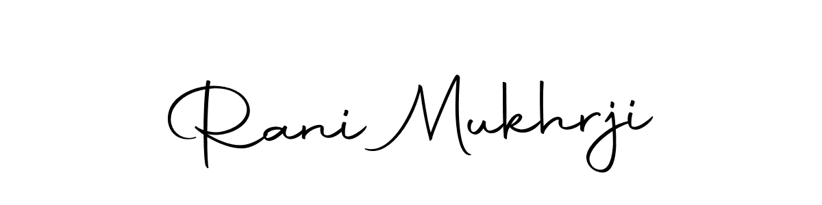 Autography-DOLnW is a professional signature style that is perfect for those who want to add a touch of class to their signature. It is also a great choice for those who want to make their signature more unique. Get Rani Mukhrji name to fancy signature for free. Rani Mukhrji signature style 10 images and pictures png