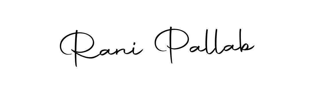 You can use this online signature creator to create a handwritten signature for the name Rani Pallab. This is the best online autograph maker. Rani Pallab signature style 10 images and pictures png