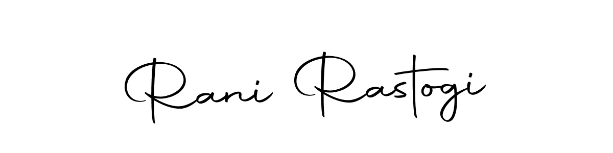 Rani Rastogi stylish signature style. Best Handwritten Sign (Autography-DOLnW) for my name. Handwritten Signature Collection Ideas for my name Rani Rastogi. Rani Rastogi signature style 10 images and pictures png