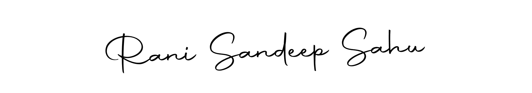 How to make Rani Sandeep Sahu name signature. Use Autography-DOLnW style for creating short signs online. This is the latest handwritten sign. Rani Sandeep Sahu signature style 10 images and pictures png