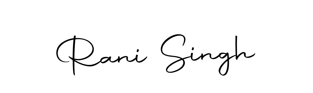 Design your own signature with our free online signature maker. With this signature software, you can create a handwritten (Autography-DOLnW) signature for name Rani Singh. Rani Singh signature style 10 images and pictures png