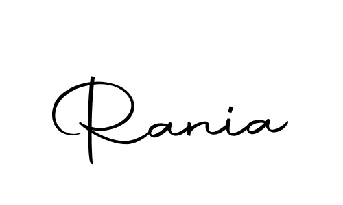 Create a beautiful signature design for name Rania. With this signature (Autography-DOLnW) fonts, you can make a handwritten signature for free. Rania signature style 10 images and pictures png
