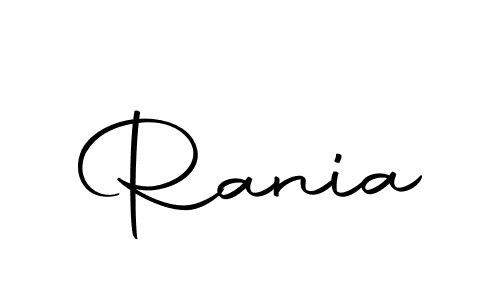 Use a signature maker to create a handwritten signature online. With this signature software, you can design (Autography-DOLnW) your own signature for name Rania. Rania signature style 10 images and pictures png