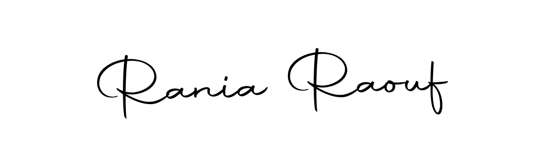 Use a signature maker to create a handwritten signature online. With this signature software, you can design (Autography-DOLnW) your own signature for name Rania Raouf. Rania Raouf signature style 10 images and pictures png