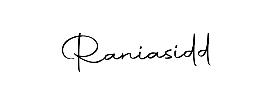 The best way (Autography-DOLnW) to make a short signature is to pick only two or three words in your name. The name Raniasidd include a total of six letters. For converting this name. Raniasidd signature style 10 images and pictures png