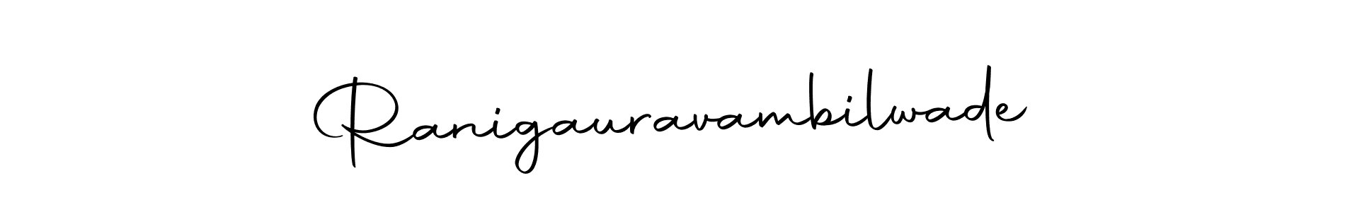 Ranigauravambilwade stylish signature style. Best Handwritten Sign (Autography-DOLnW) for my name. Handwritten Signature Collection Ideas for my name Ranigauravambilwade. Ranigauravambilwade signature style 10 images and pictures png