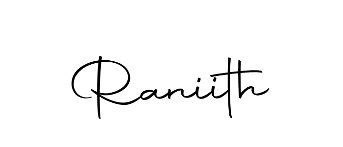 Create a beautiful signature design for name Raniith. With this signature (Autography-DOLnW) fonts, you can make a handwritten signature for free. Raniith signature style 10 images and pictures png