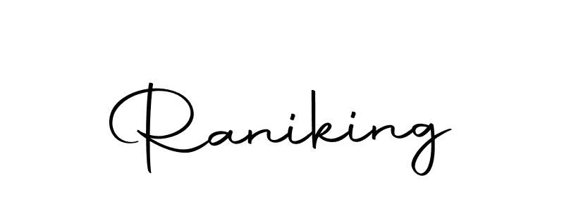 Use a signature maker to create a handwritten signature online. With this signature software, you can design (Autography-DOLnW) your own signature for name Raniking. Raniking signature style 10 images and pictures png