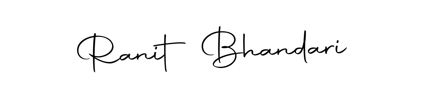 Ranit Bhandari stylish signature style. Best Handwritten Sign (Autography-DOLnW) for my name. Handwritten Signature Collection Ideas for my name Ranit Bhandari. Ranit Bhandari signature style 10 images and pictures png