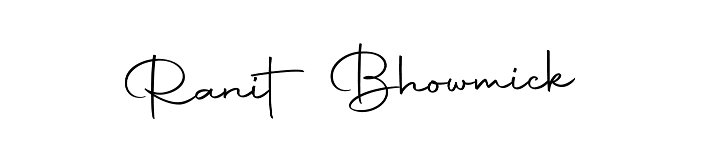 Create a beautiful signature design for name Ranit Bhowmick. With this signature (Autography-DOLnW) fonts, you can make a handwritten signature for free. Ranit Bhowmick signature style 10 images and pictures png