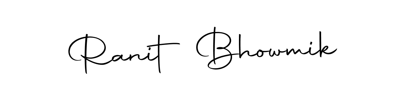 Use a signature maker to create a handwritten signature online. With this signature software, you can design (Autography-DOLnW) your own signature for name Ranit Bhowmik. Ranit Bhowmik signature style 10 images and pictures png