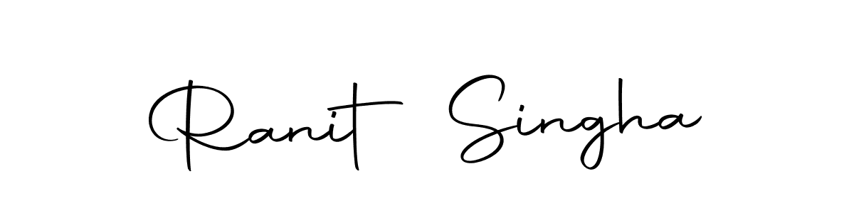 The best way (Autography-DOLnW) to make a short signature is to pick only two or three words in your name. The name Ranit Singha include a total of six letters. For converting this name. Ranit Singha signature style 10 images and pictures png