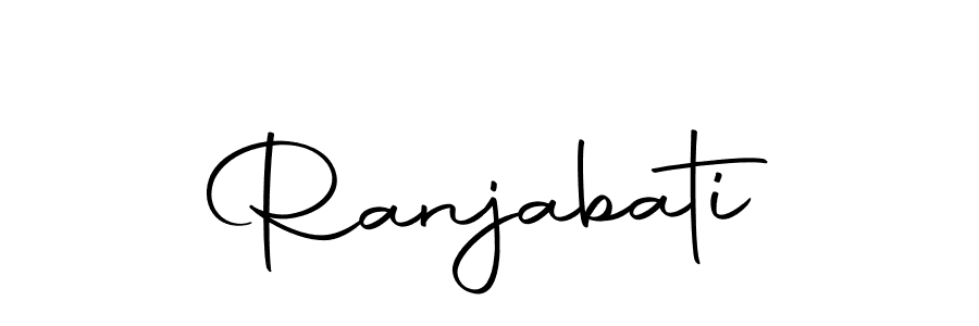 Make a beautiful signature design for name Ranjabati. With this signature (Autography-DOLnW) style, you can create a handwritten signature for free. Ranjabati signature style 10 images and pictures png