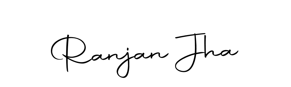 Design your own signature with our free online signature maker. With this signature software, you can create a handwritten (Autography-DOLnW) signature for name Ranjan Jha. Ranjan Jha signature style 10 images and pictures png