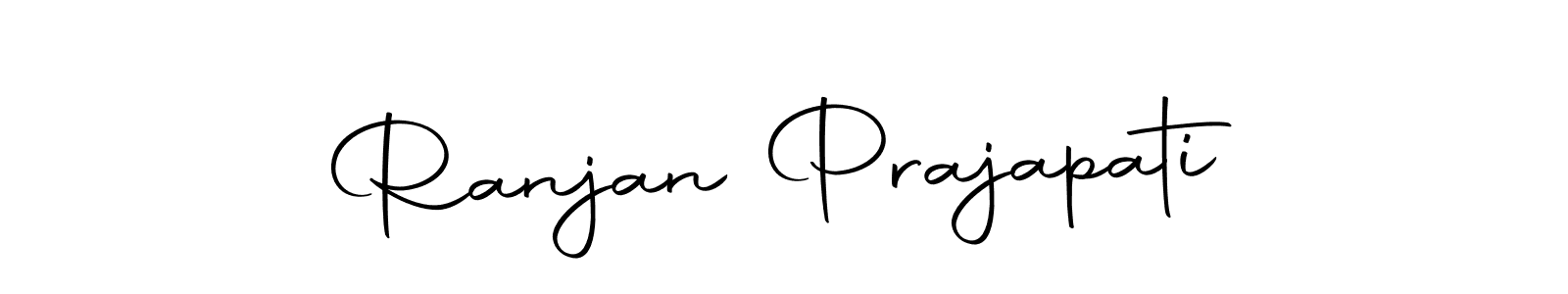 The best way (Autography-DOLnW) to make a short signature is to pick only two or three words in your name. The name Ranjan Prajapati include a total of six letters. For converting this name. Ranjan Prajapati signature style 10 images and pictures png