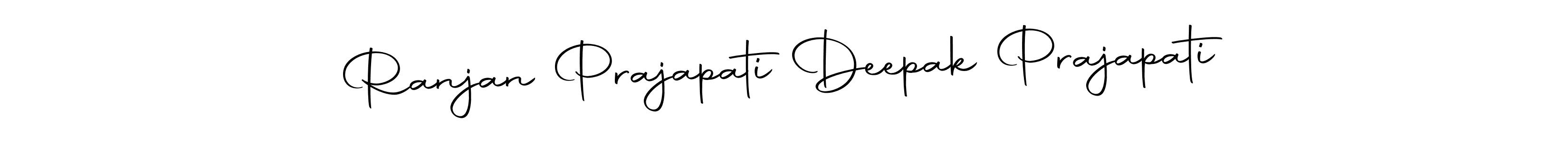 Also we have Ranjan Prajapati Deepak Prajapati name is the best signature style. Create professional handwritten signature collection using Autography-DOLnW autograph style. Ranjan Prajapati Deepak Prajapati signature style 10 images and pictures png