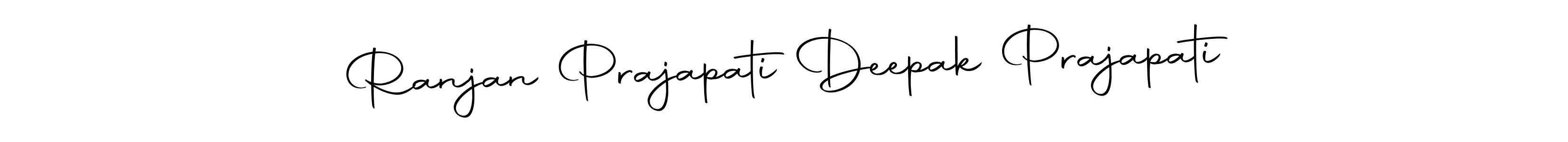 You should practise on your own different ways (Autography-DOLnW) to write your name (Ranjan Prajapati Deepak Prajapati) in signature. don't let someone else do it for you. Ranjan Prajapati Deepak Prajapati signature style 10 images and pictures png