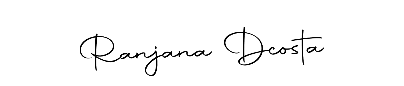 The best way (Autography-DOLnW) to make a short signature is to pick only two or three words in your name. The name Ranjana Dcosta include a total of six letters. For converting this name. Ranjana Dcosta signature style 10 images and pictures png