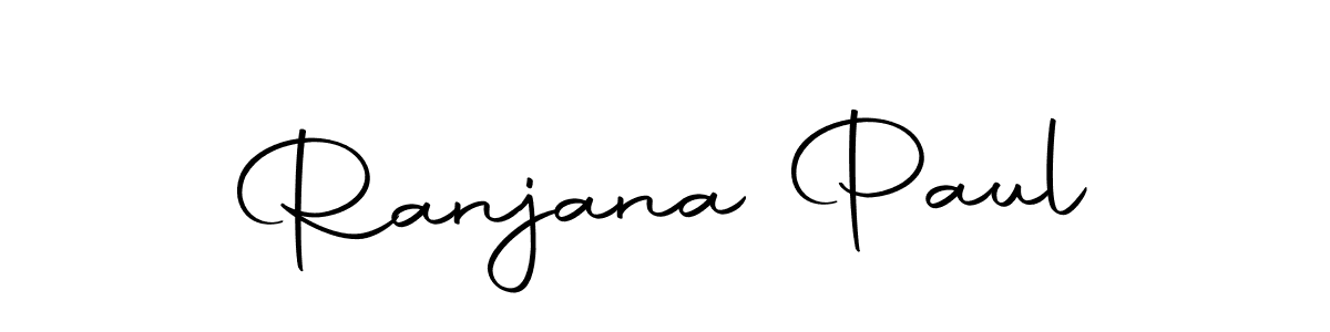 Design your own signature with our free online signature maker. With this signature software, you can create a handwritten (Autography-DOLnW) signature for name Ranjana Paul. Ranjana Paul signature style 10 images and pictures png