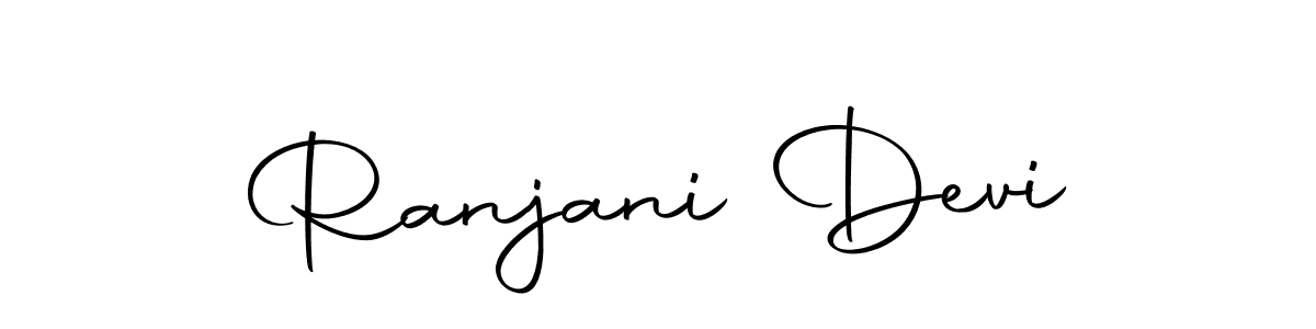 Make a beautiful signature design for name Ranjani Devi. Use this online signature maker to create a handwritten signature for free. Ranjani Devi signature style 10 images and pictures png