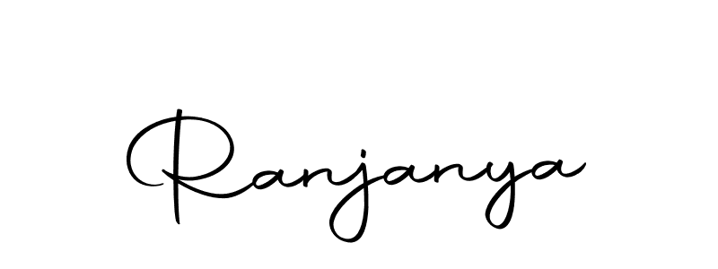 Ranjanya stylish signature style. Best Handwritten Sign (Autography-DOLnW) for my name. Handwritten Signature Collection Ideas for my name Ranjanya. Ranjanya signature style 10 images and pictures png